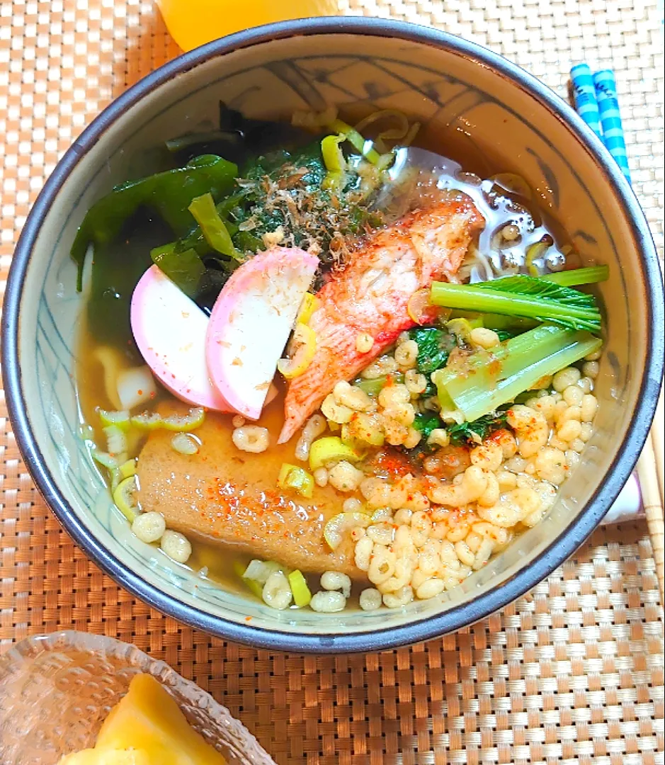 具沢山きしめんで朝ご飯🌅|ポチさん