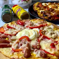 カレー味のピザ🍕