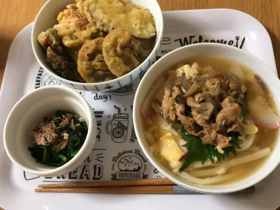 天丼&肉うどん|ここなりさん