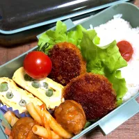 いんげんとマヨネーズの卵焼き弁当🍱|ひまさくさん