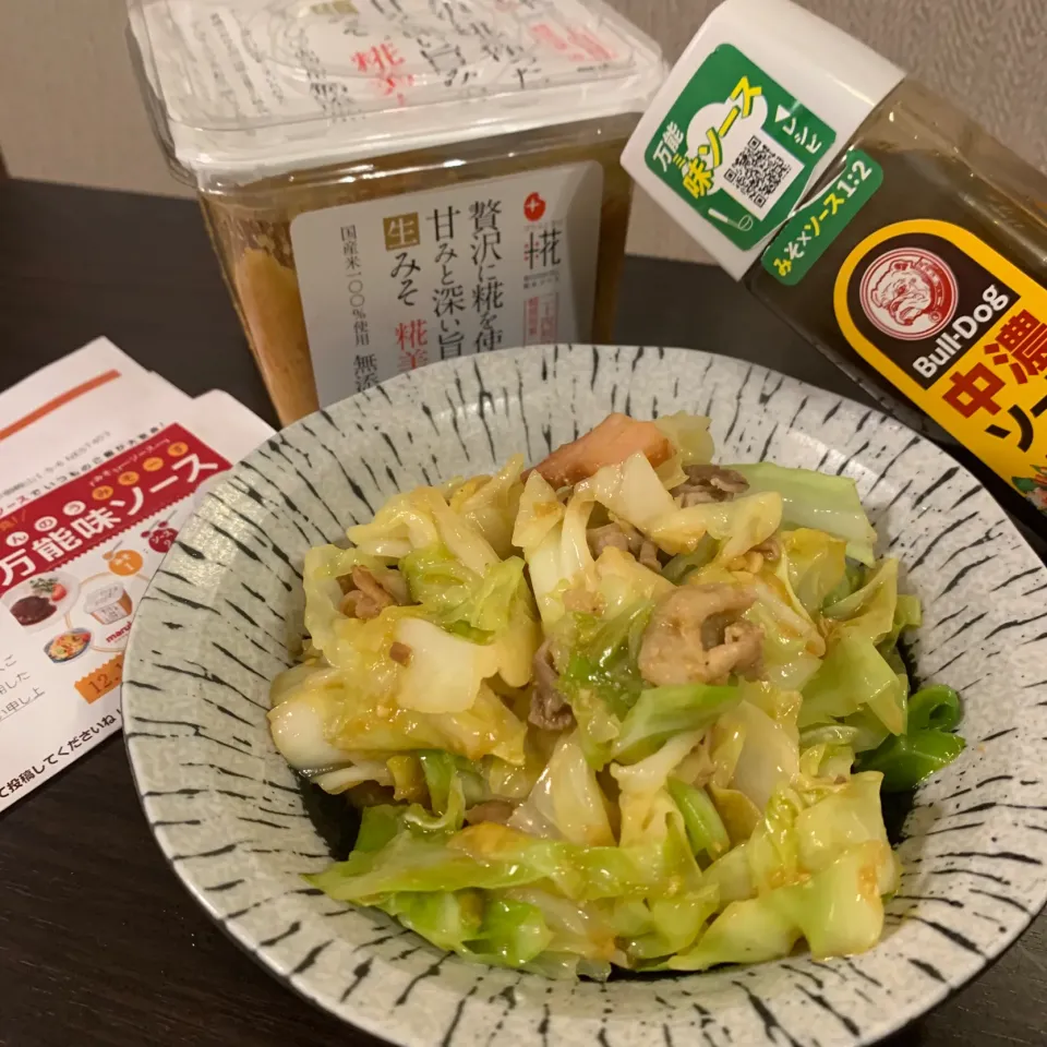 Snapdishの料理写真:万能味ソースで回鍋肉|らぴすらずり(らぴ)さん