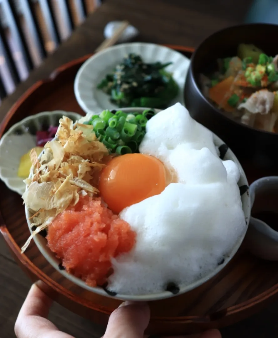 Snapdishの料理写真:🌱ふわふわ卵かけご飯🌱|ayaoさん