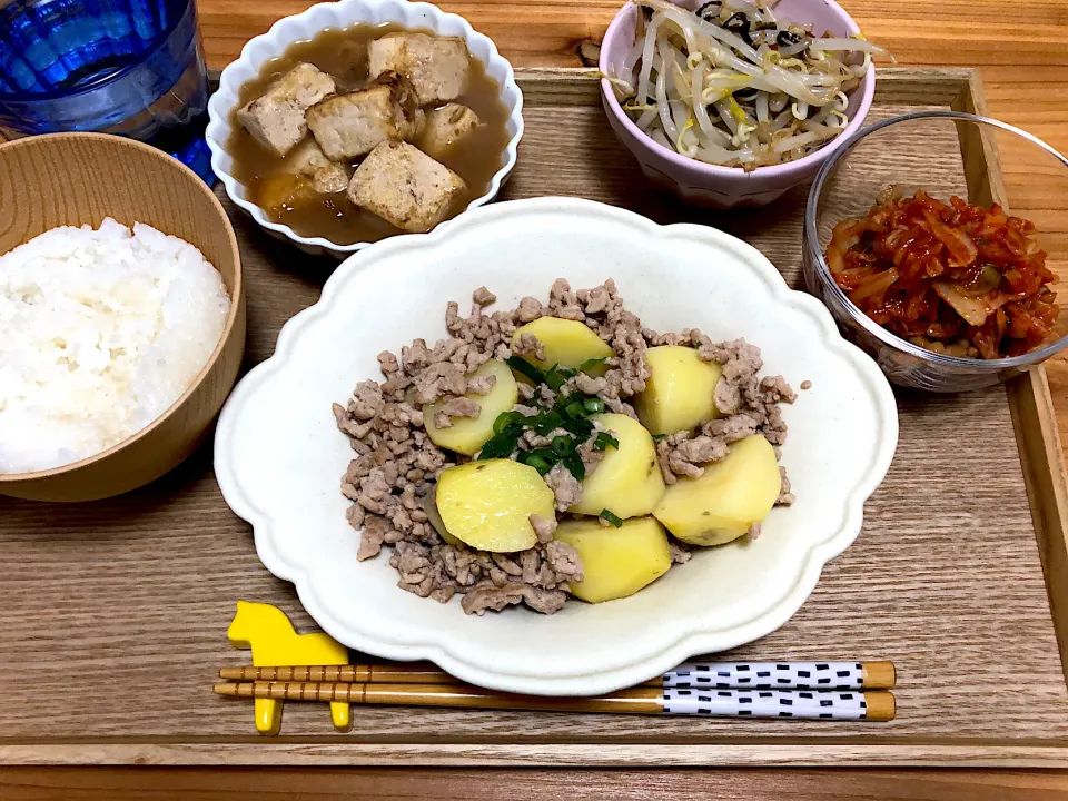 豚ひき肉とじゃがいも煮|saknさん