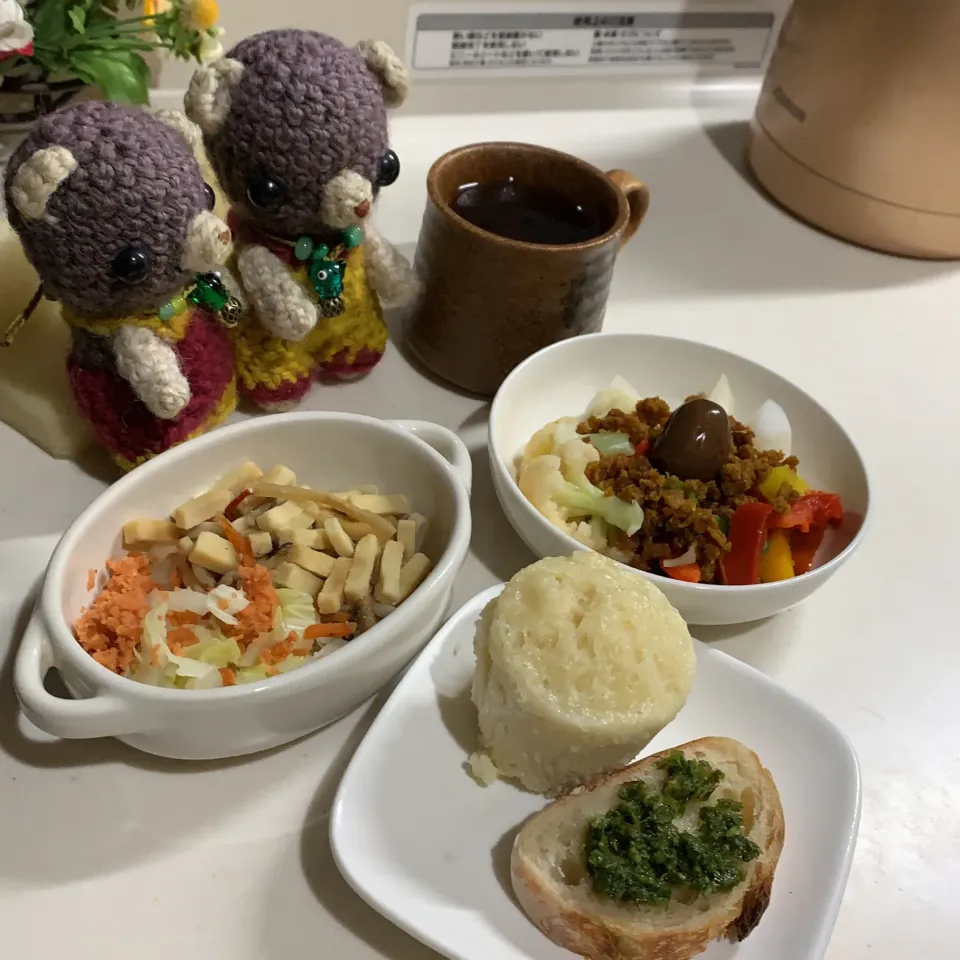 Snapdishの料理写真:晩ごぱん(*´꒳`*)|chagashiさん