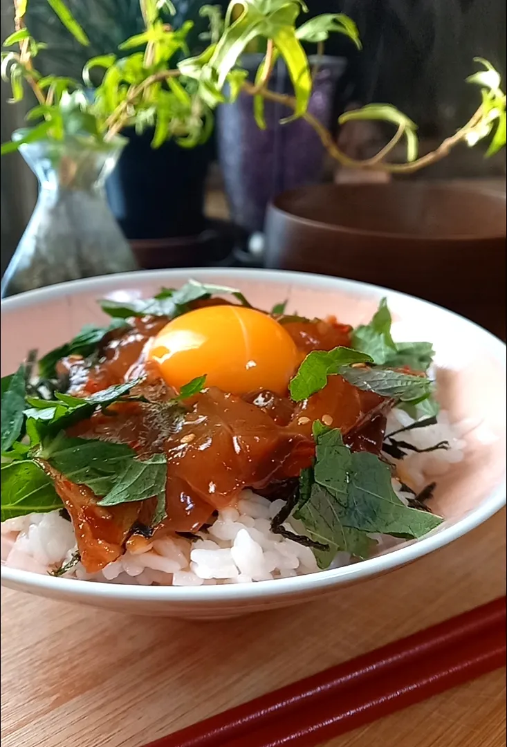 ｱｼﾞのﾕｯｹ丼|まりおさん