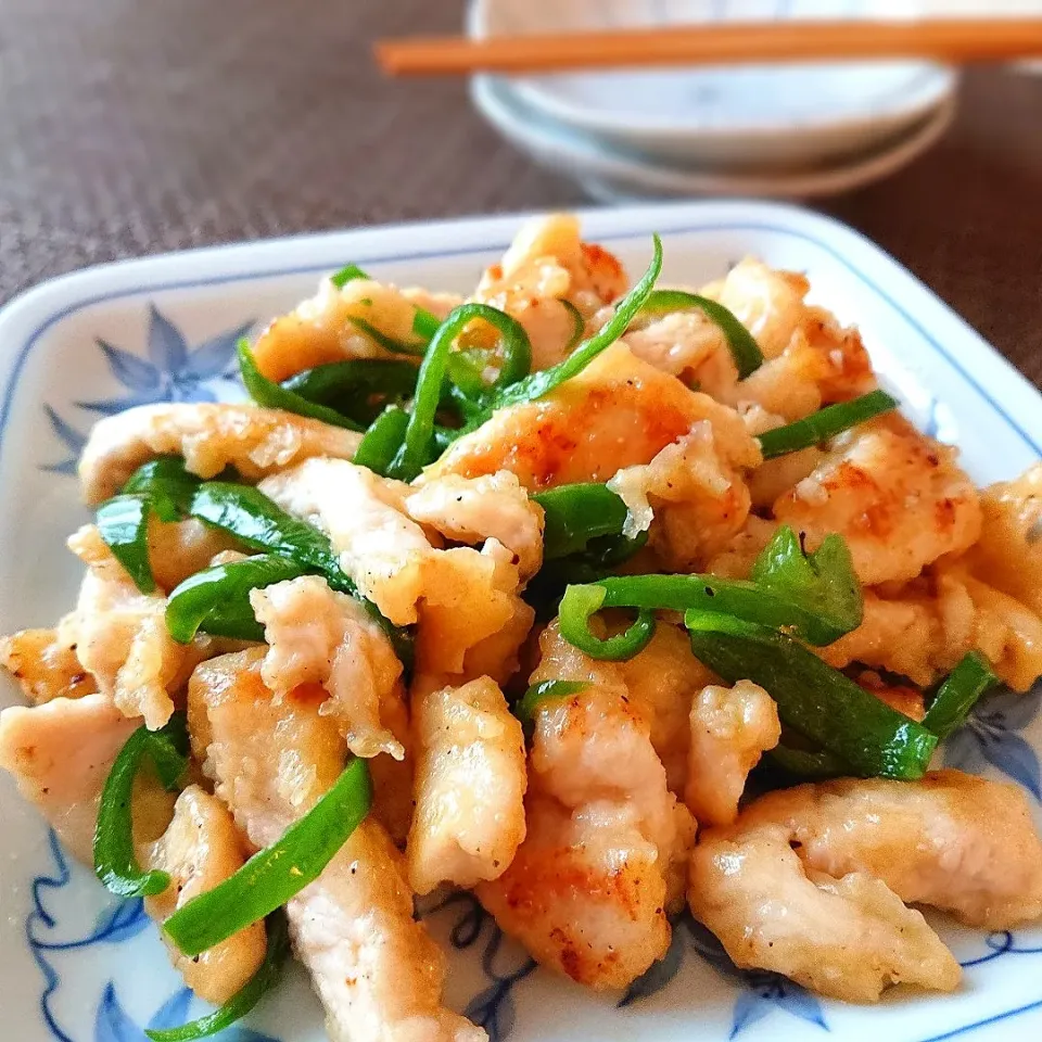 鶏むね肉とピーマンの中華炒め|ポトスさん