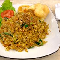Indonesian cha-han, fried rice “nasi goreng kampung”