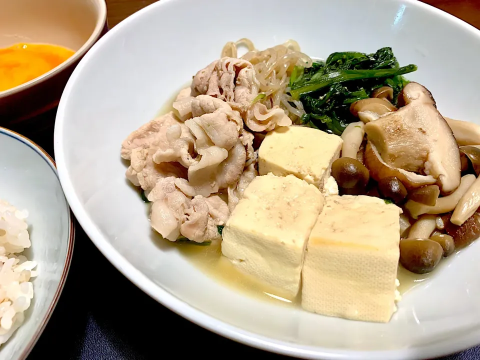 すき焼き風肉豆腐|かなっぺさん