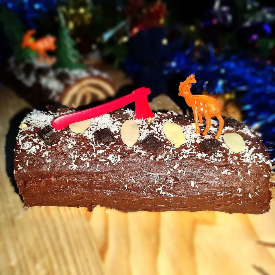 Bûche de Noël chocolat citron coco|Sophieさん