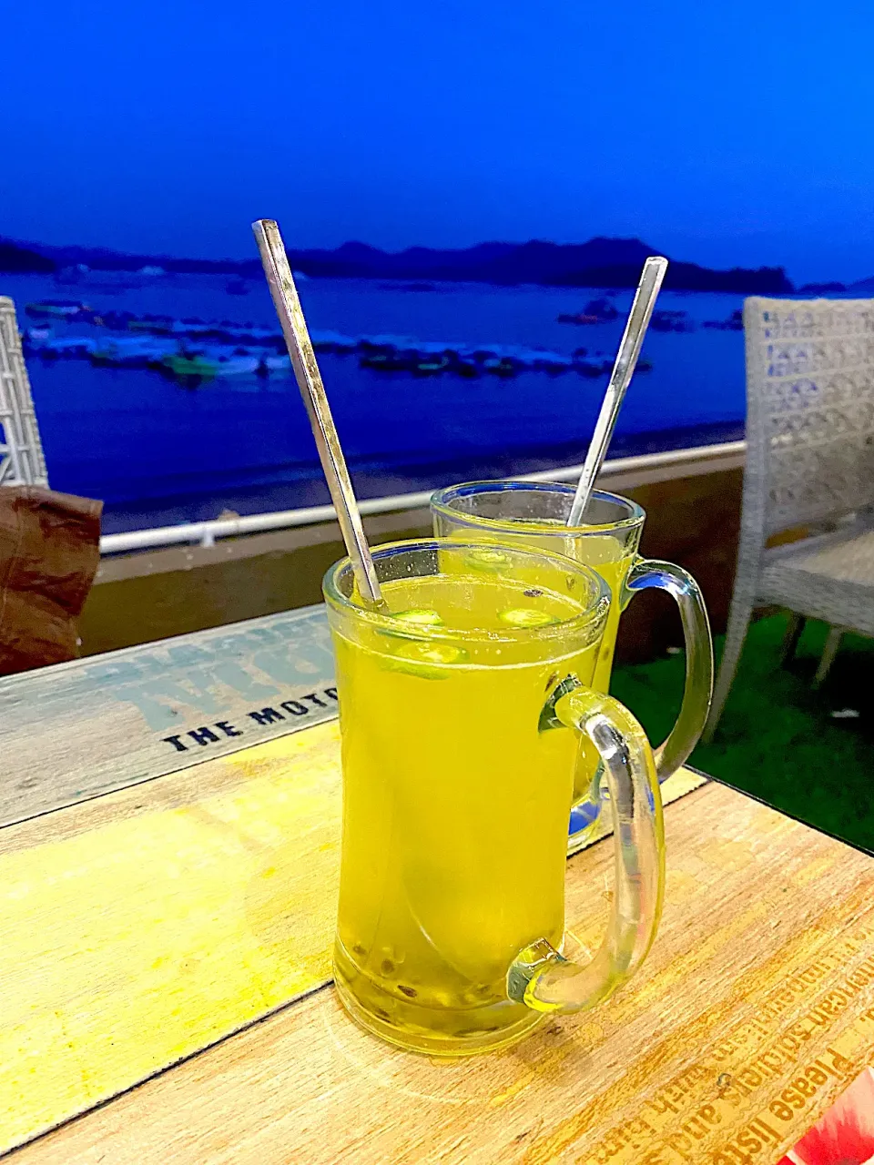 Calamansi juice with passion fruit|skyblueさん