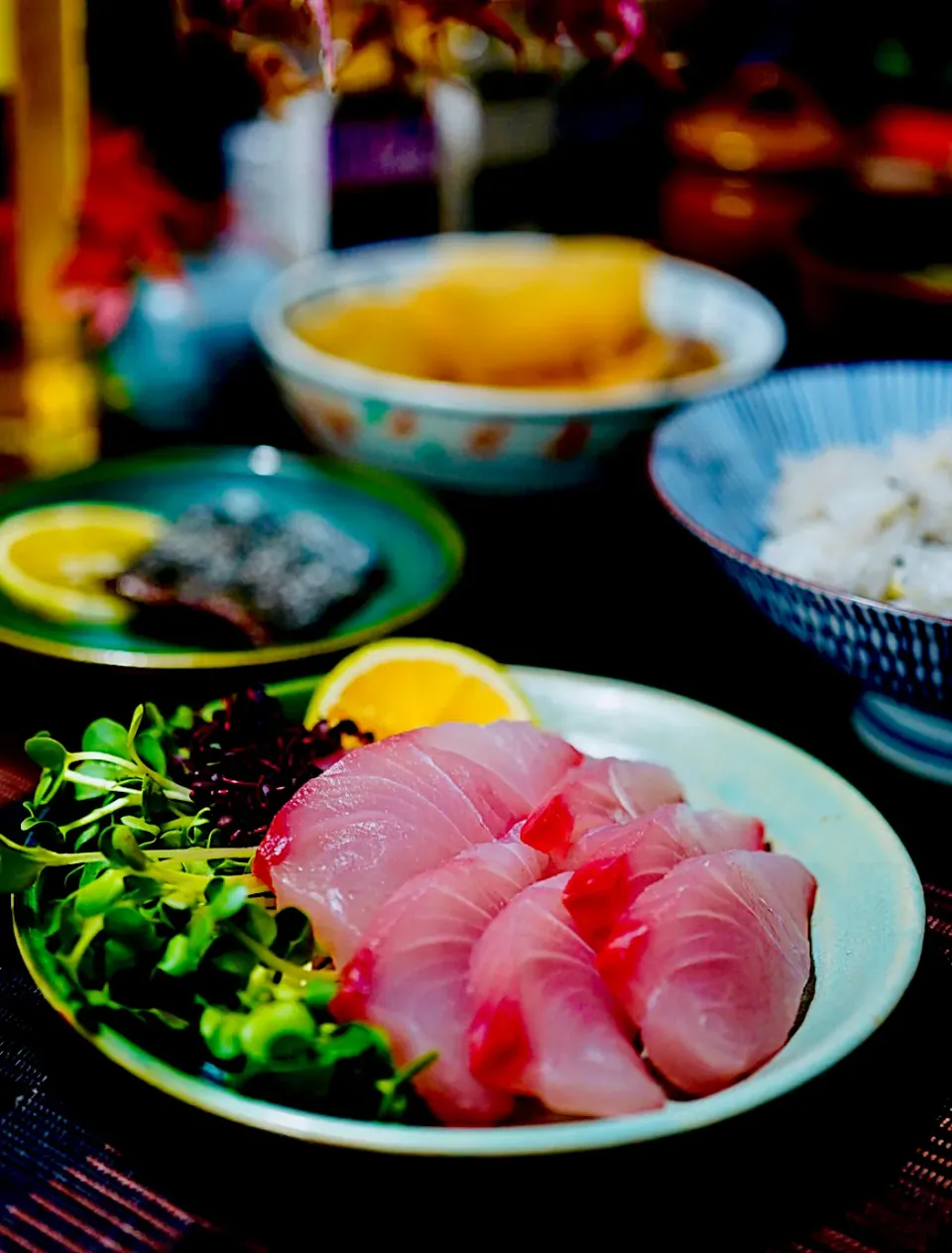 今が食べ頃『熟成ヒラマサのお造り』と『皮の塩焼』✨✨✨相変わらず美味いの〜😋|イチロッタさん