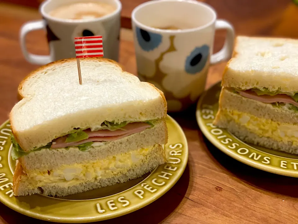 ボリュームたっぷりサンドイッチ🥪|まめすけ。さん