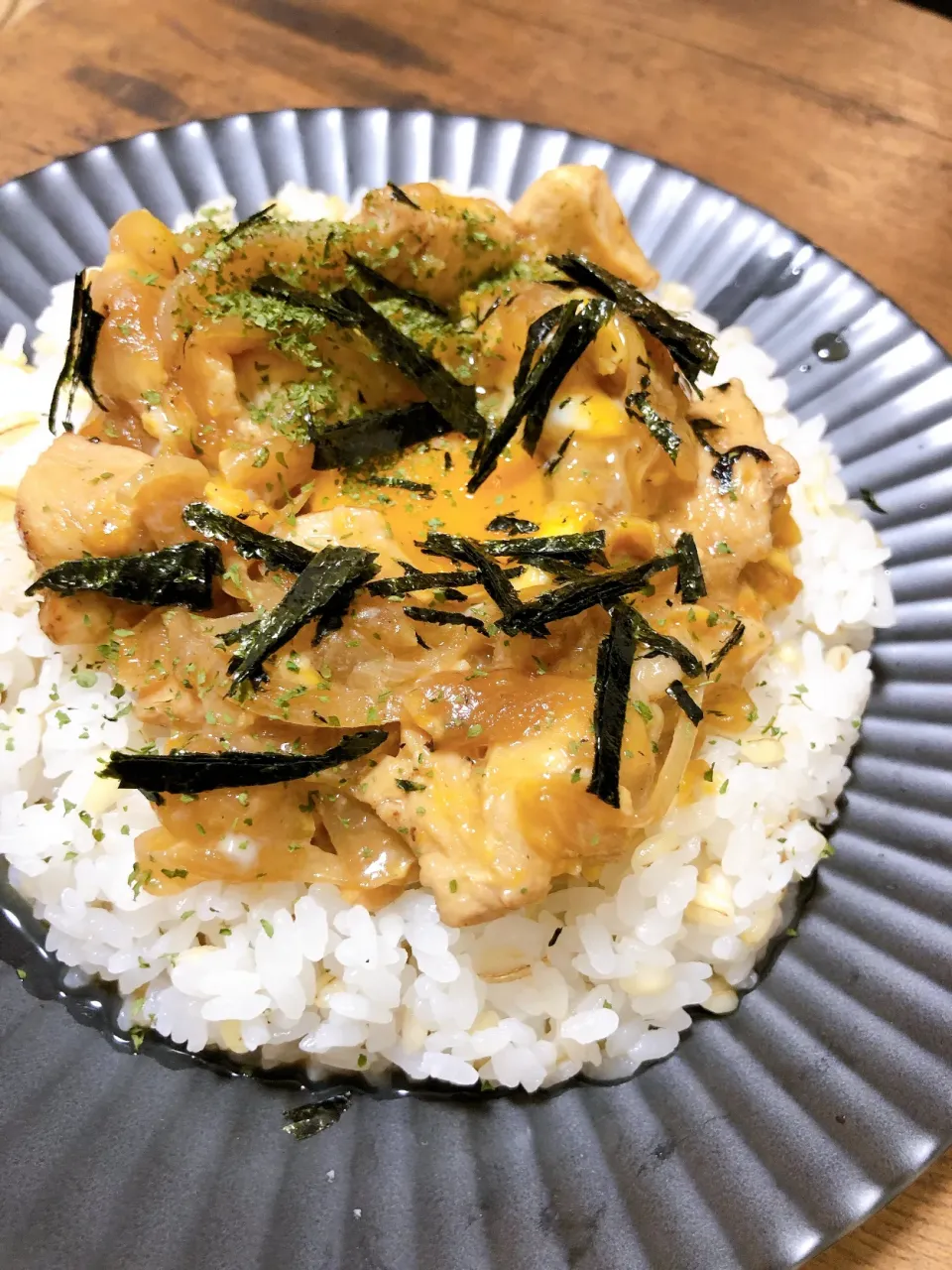 Snapdishの料理写真:鶏むね肉の親子丼|一言多い君さん