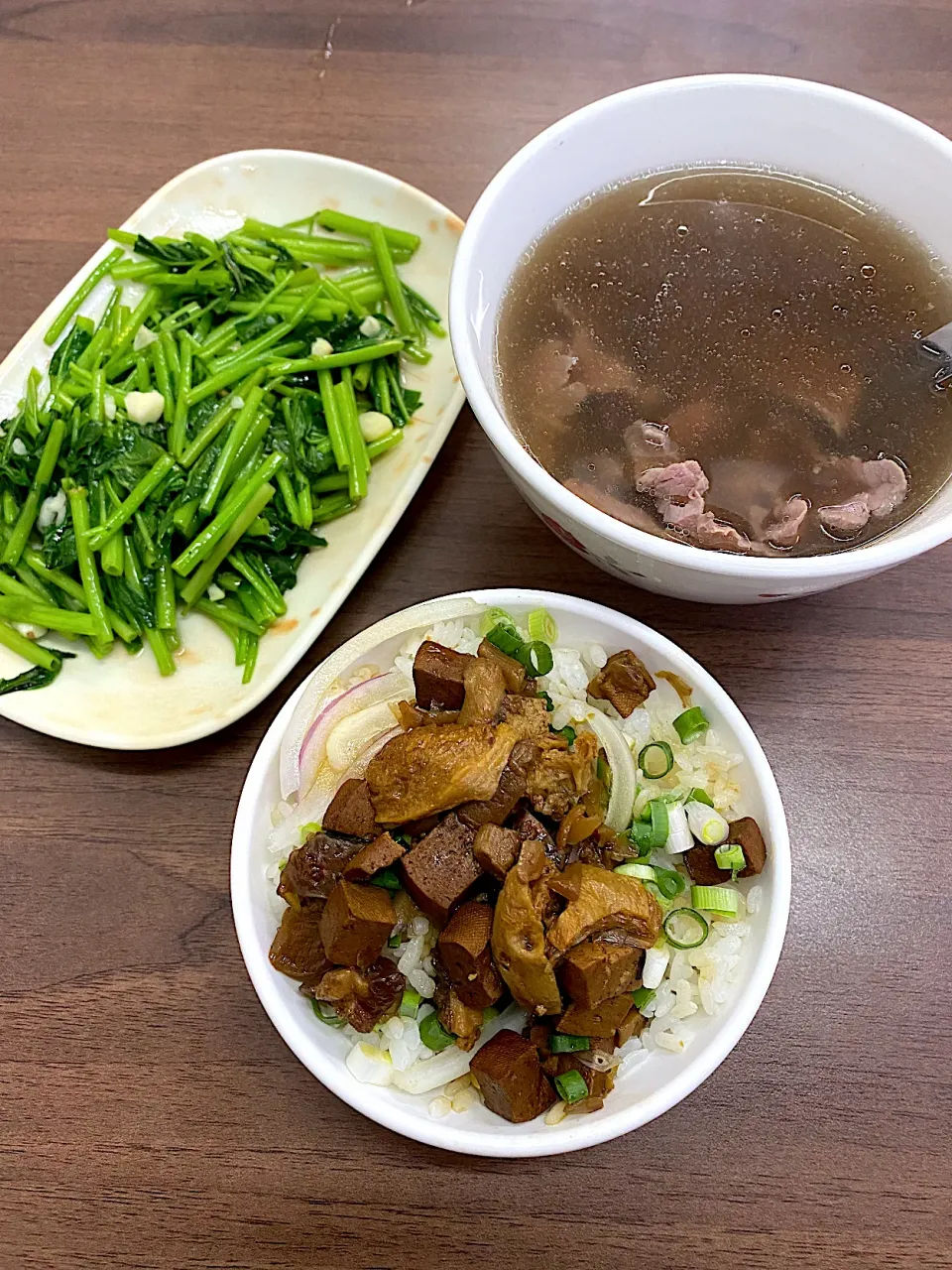 Beef broth, veggies and rice with braised tofu|Emmaさん