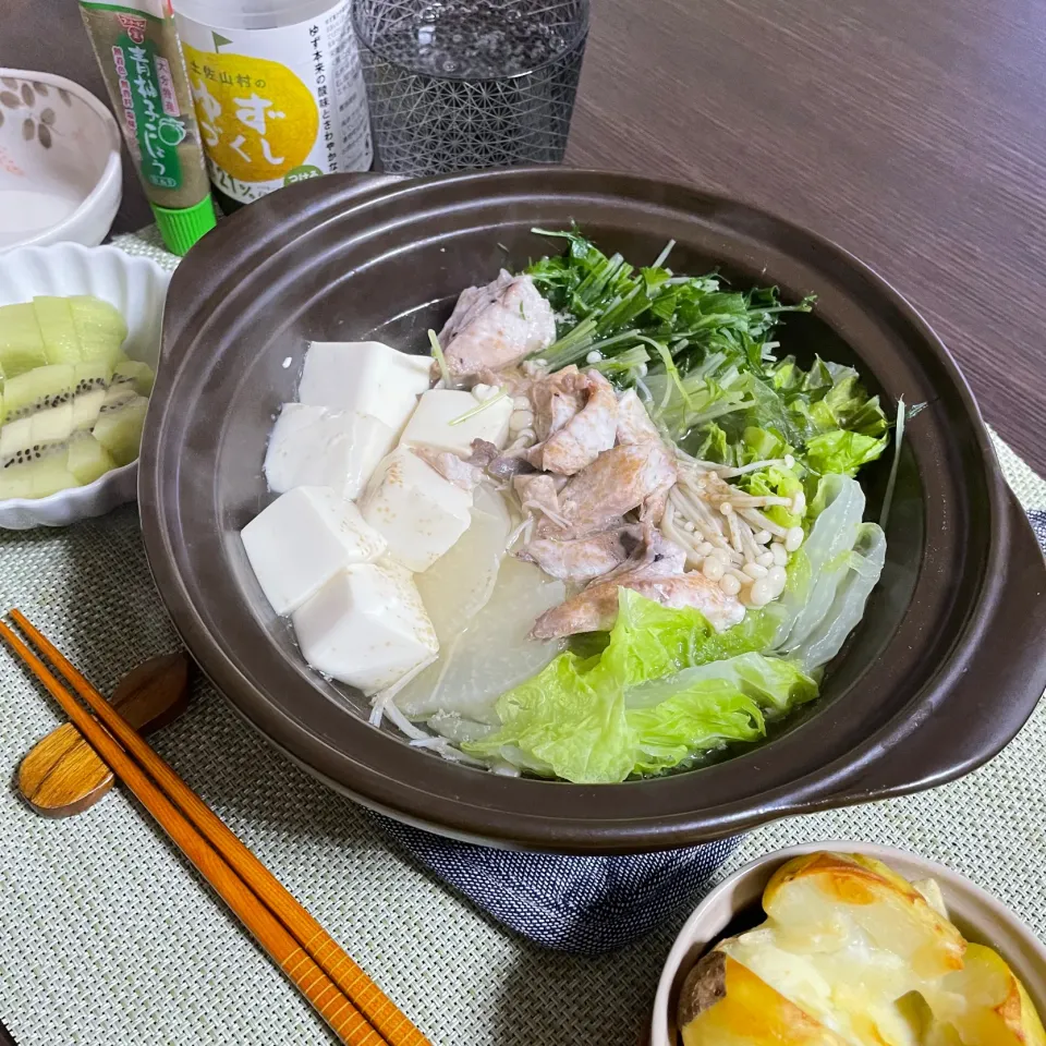 11/21晩ご飯：ブリ鍋|ななみんさん