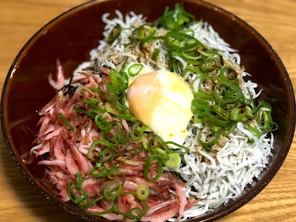 Snapdishの料理写真:☆しらすと桜えび丼|まぁたんさん