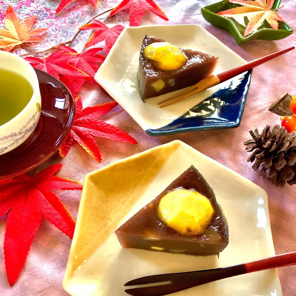 ショートケーキのような栗蒸し羊羹|さらっと🍀さん