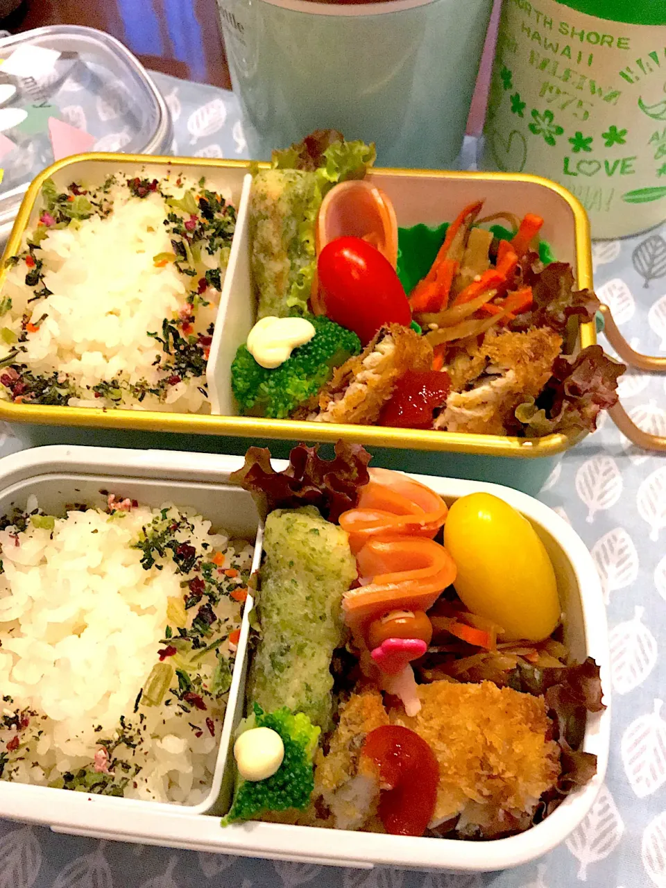 2021.11.22＊今日のお弁当＊アジフライ＆きんぴらごぼう＊|rinrin*mama*さん