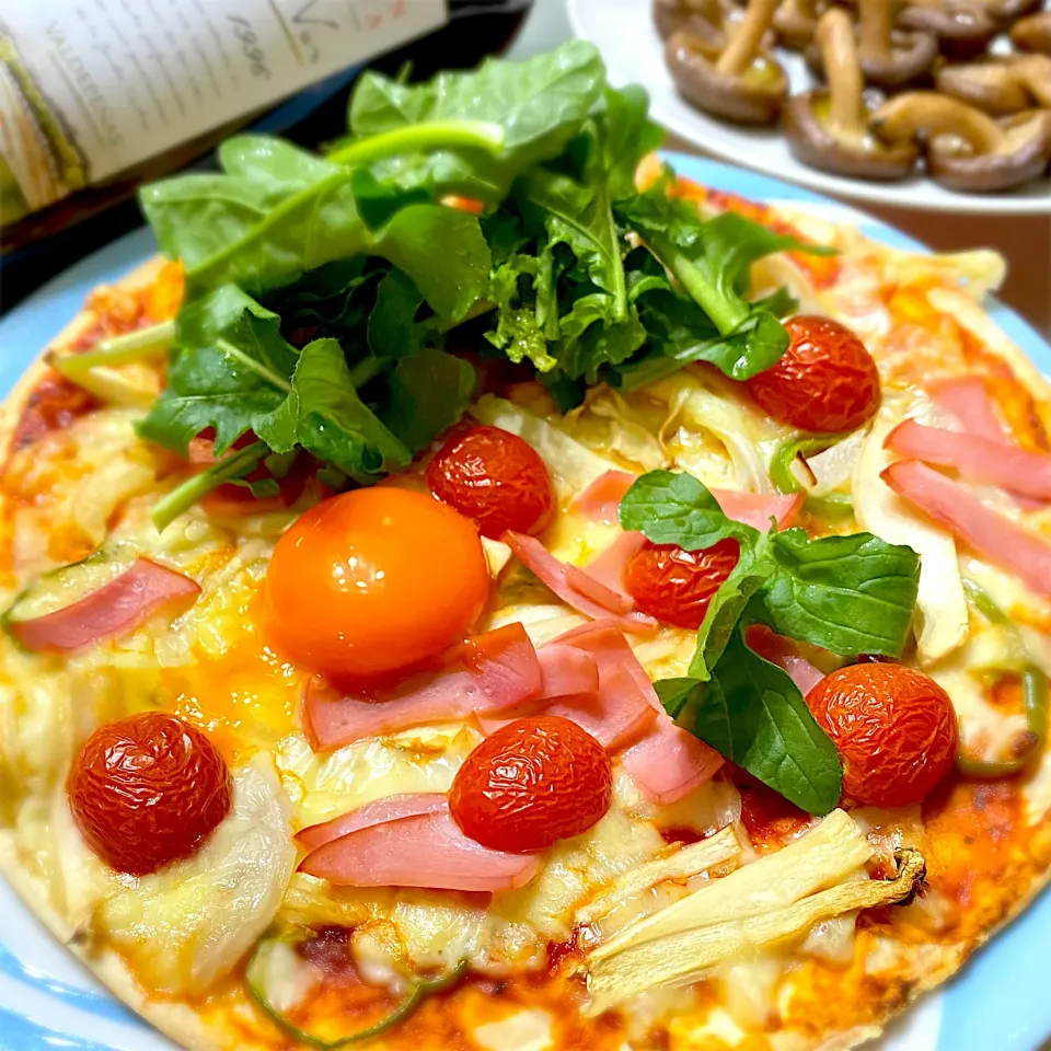 お野菜たっぷりザックリpizza🍕|Catherineさん