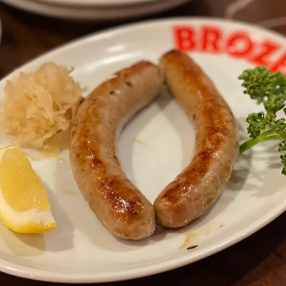 Snapdishの料理写真:ブラザーズ人形町本店　生ソーセージ|ddr3rdmixさん