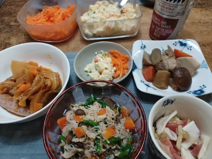 義妹一族帰省終了👊名残の夕飯🍺|ぱいんてーるさん