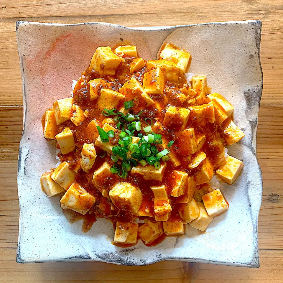 永谷園のレンジのススメで麻婆丼|fucucoさん