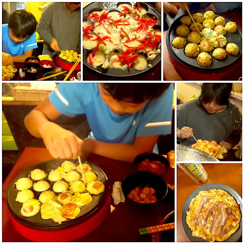 Snapdishの料理写真:octopus dumplings(takoyaki)♨たこ焼きパ〜リィナイ🎵|🌈Ami🍻さん