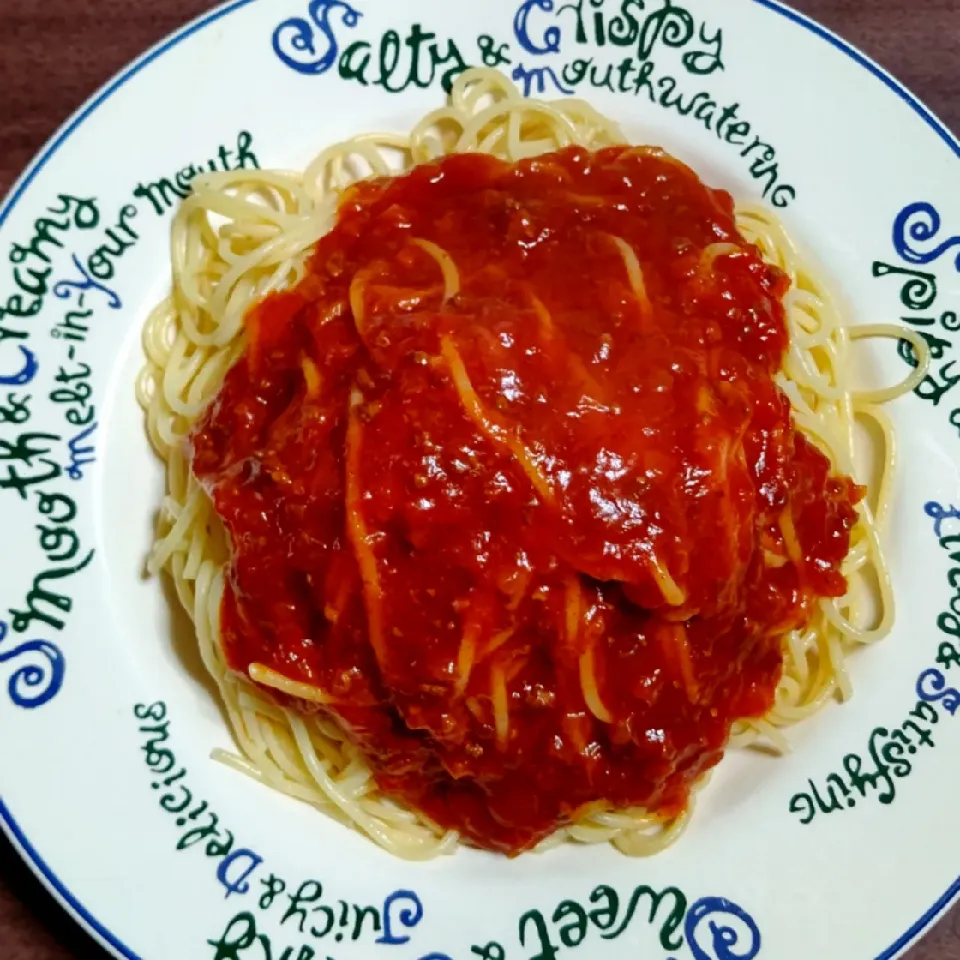 Snapdishの料理写真:ミートソースパスタ|ひろにぃさん