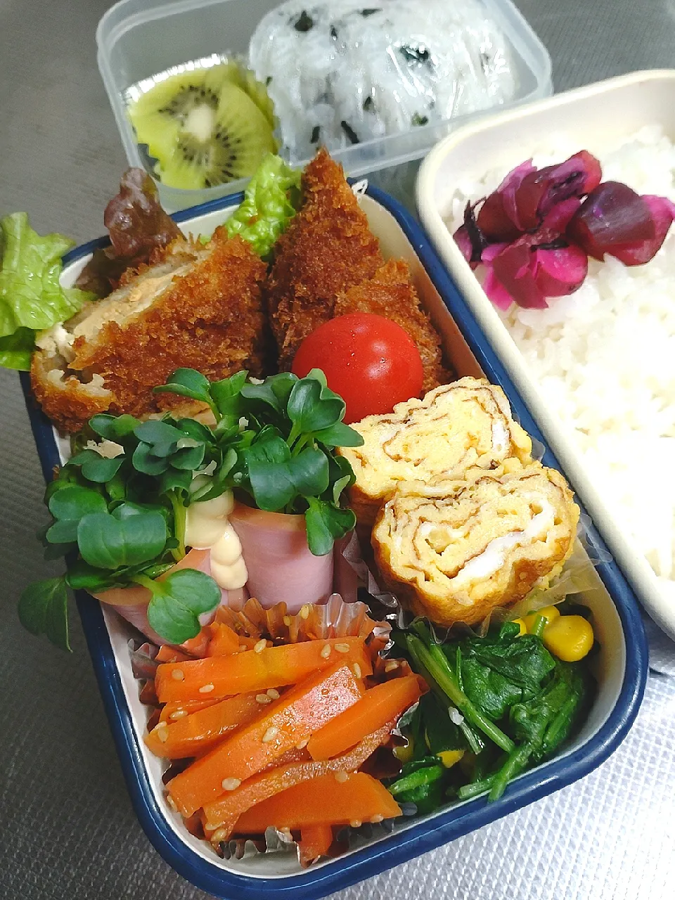 Snapdishの料理写真:ササミフライ弁当|ぱんださん