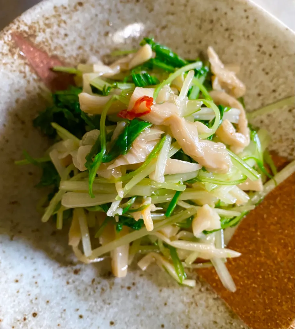 水菜とやわらぎメンマの和え物|OLの気ままご飯🍽さん