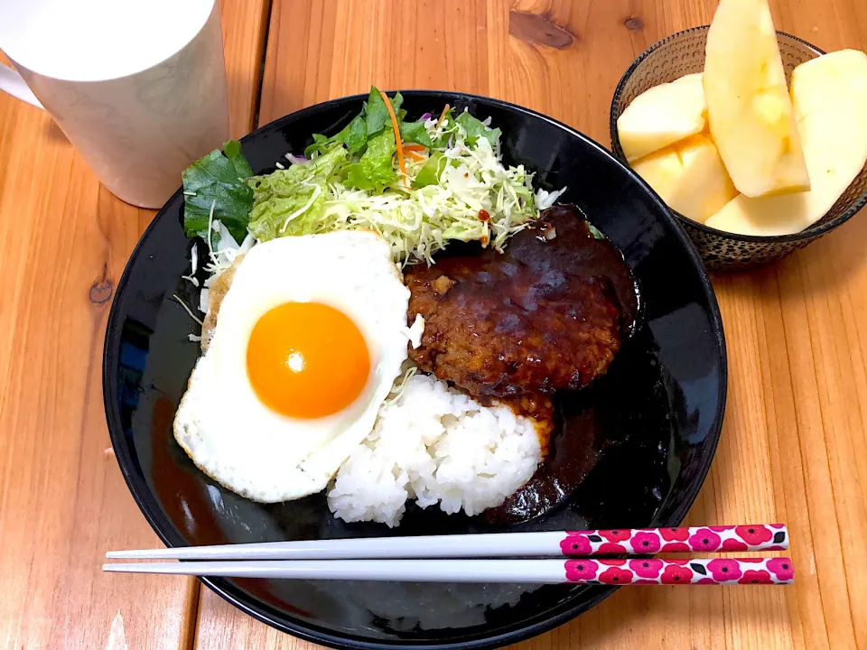 Snapdishの料理写真:ロコモコ丼|saknさん