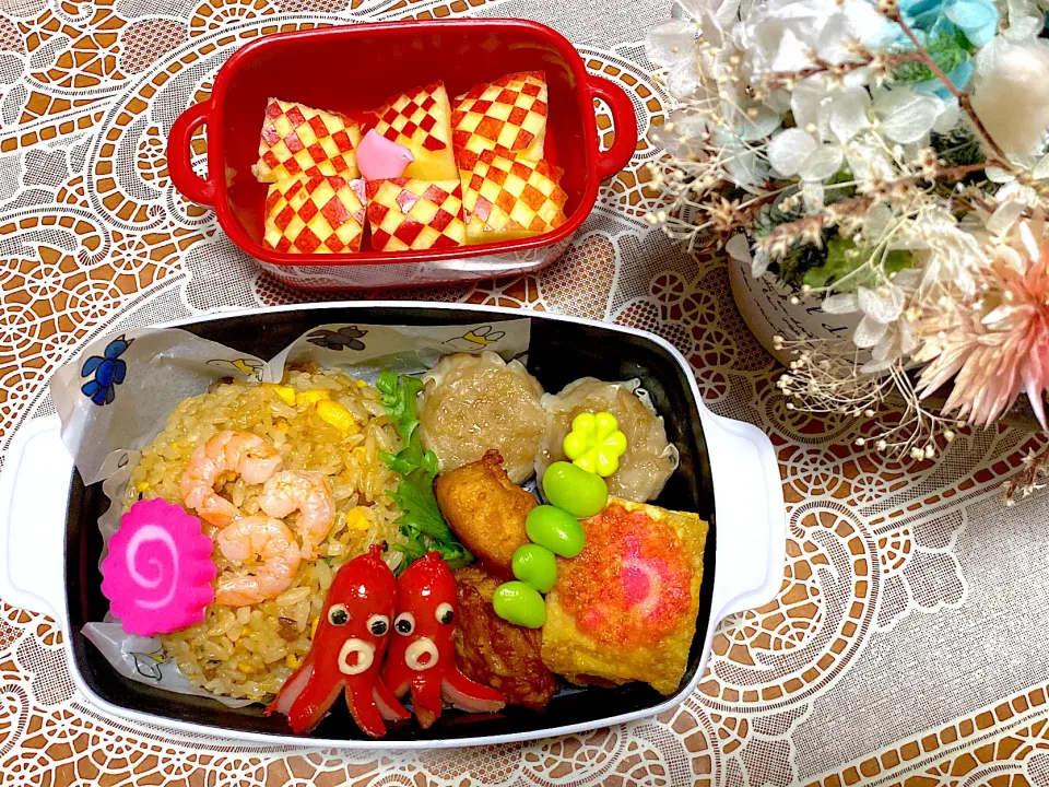 Snapdishの料理写真:2021.11.25は炒飯弁当☺️|makoさん