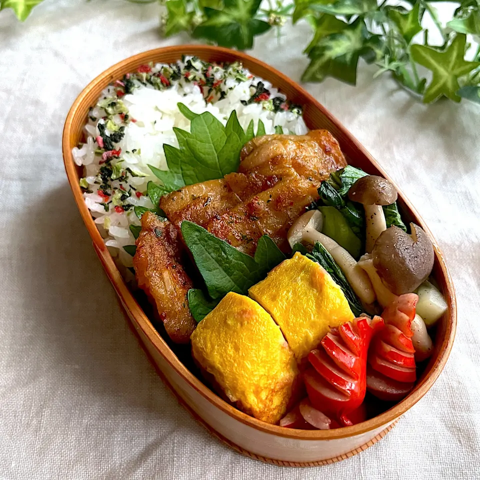 Snapdishの料理写真:チキンステーキ弁当|あここさん