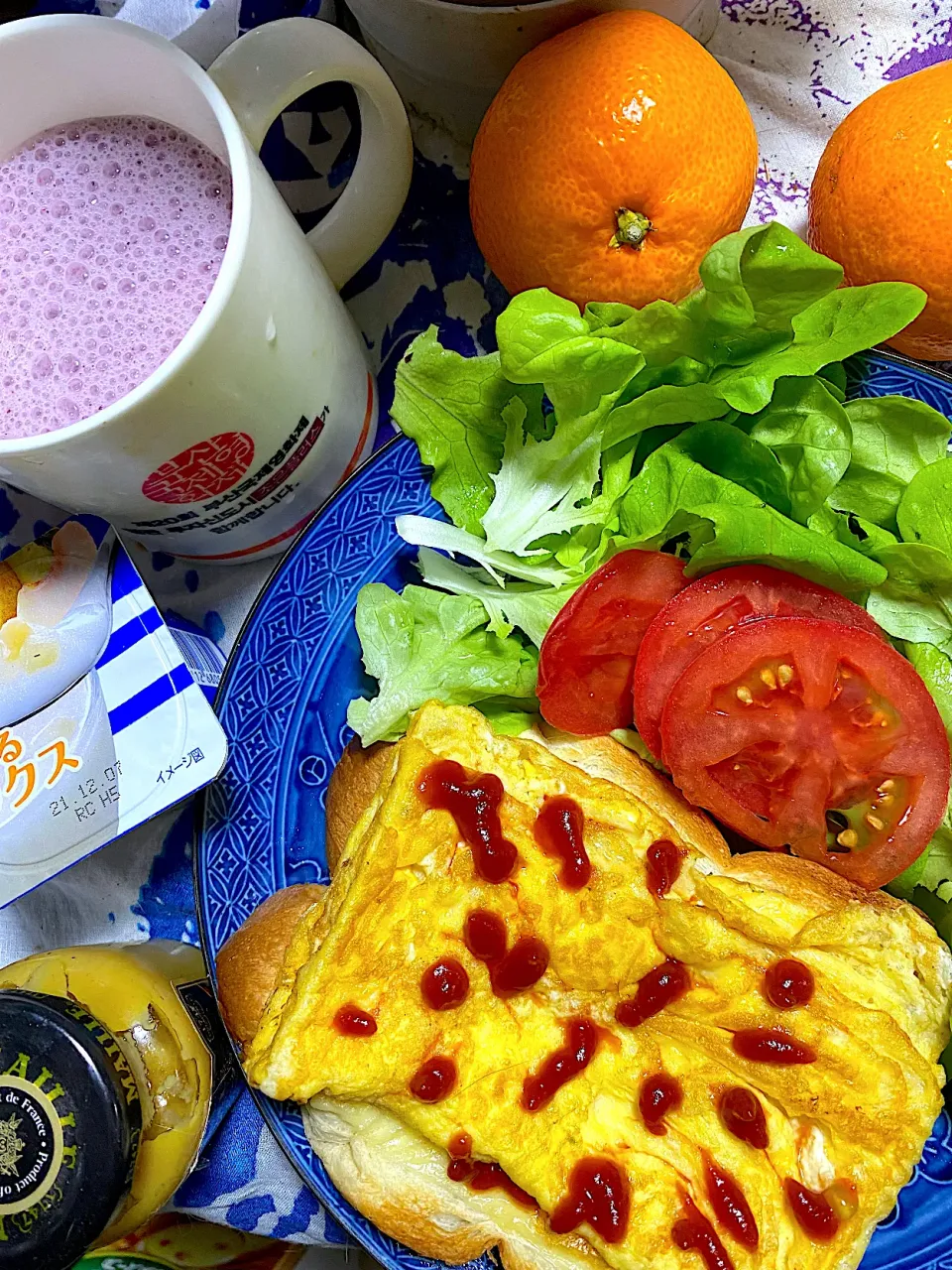 今日の朝ごはん（オープンサンド）|くのっちさん