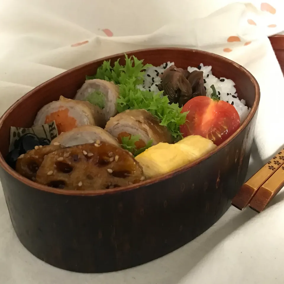 キャベツ・にんじんの肉巻き弁当|sasori595さん