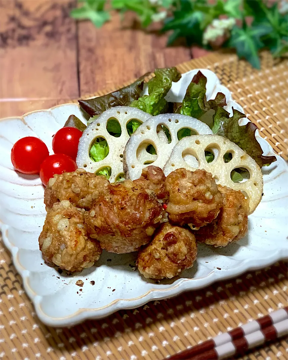 豚小間肉のカリフワ竜田揚げ|あゆさん