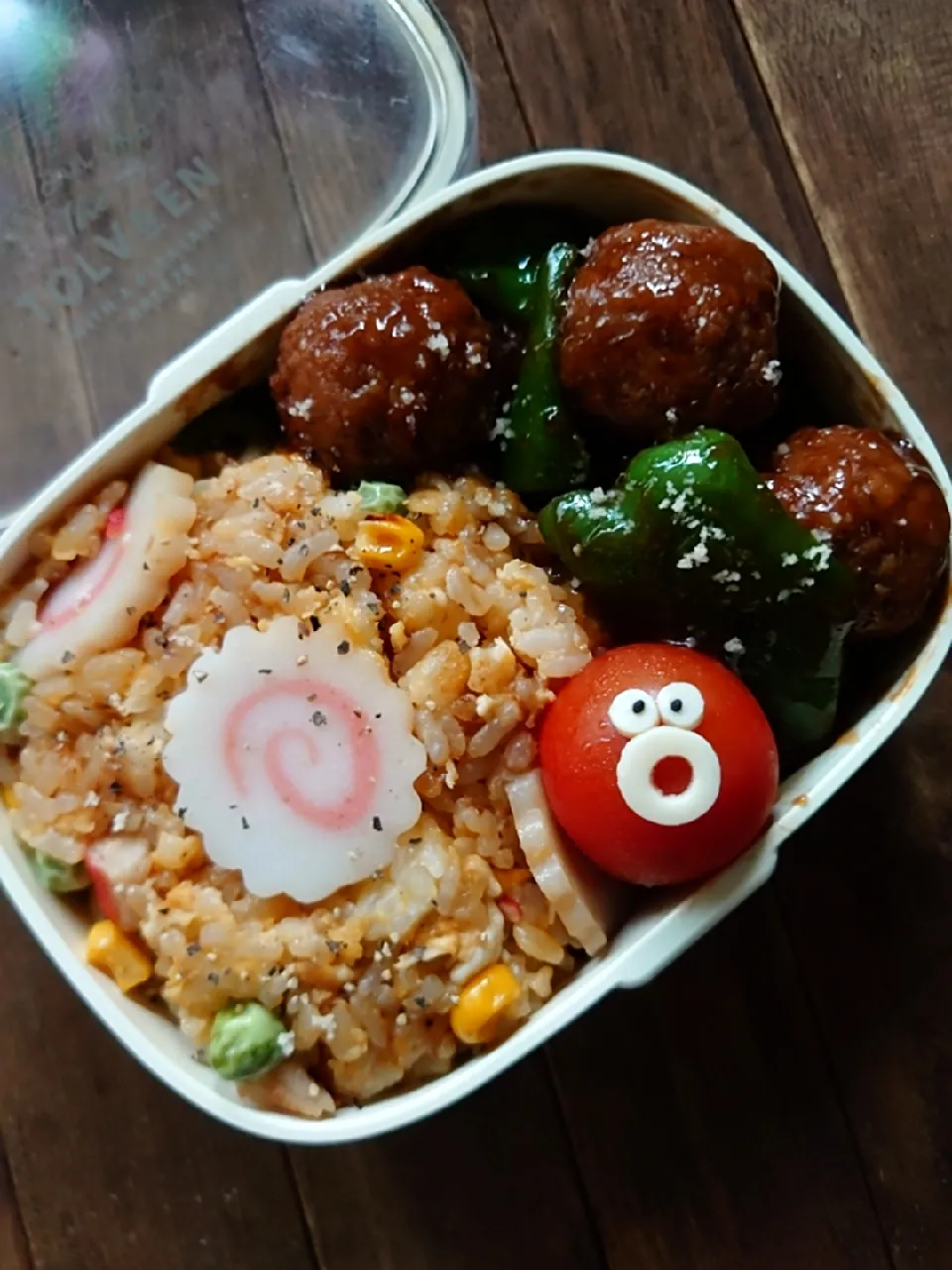 漢の…長女用🍱チャーハンと肉団子の甘酢あんの中華弁当|ᵏᵒᵘさん