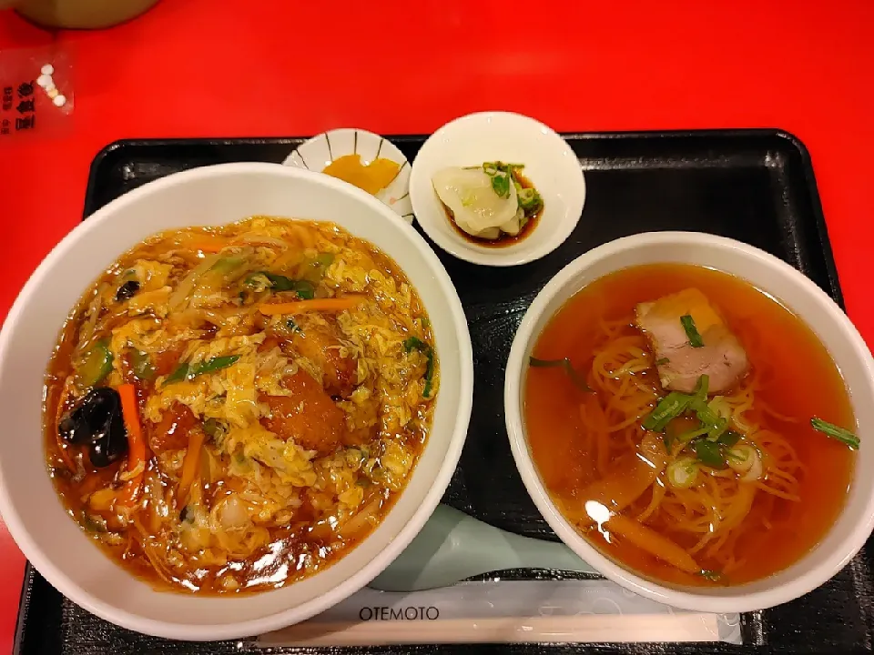 カツ丼セット(●´ω｀●)|おてんとさんさん