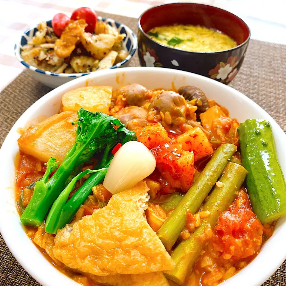 今日のお昼ごはん★トマトカレーリゾット|riko30294さん