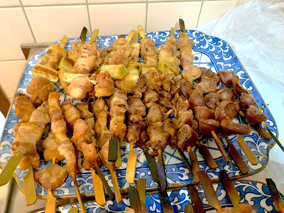 焼き鳥(ねぎま、バラ、砂肝、鳥ハツ)|やまひろさん