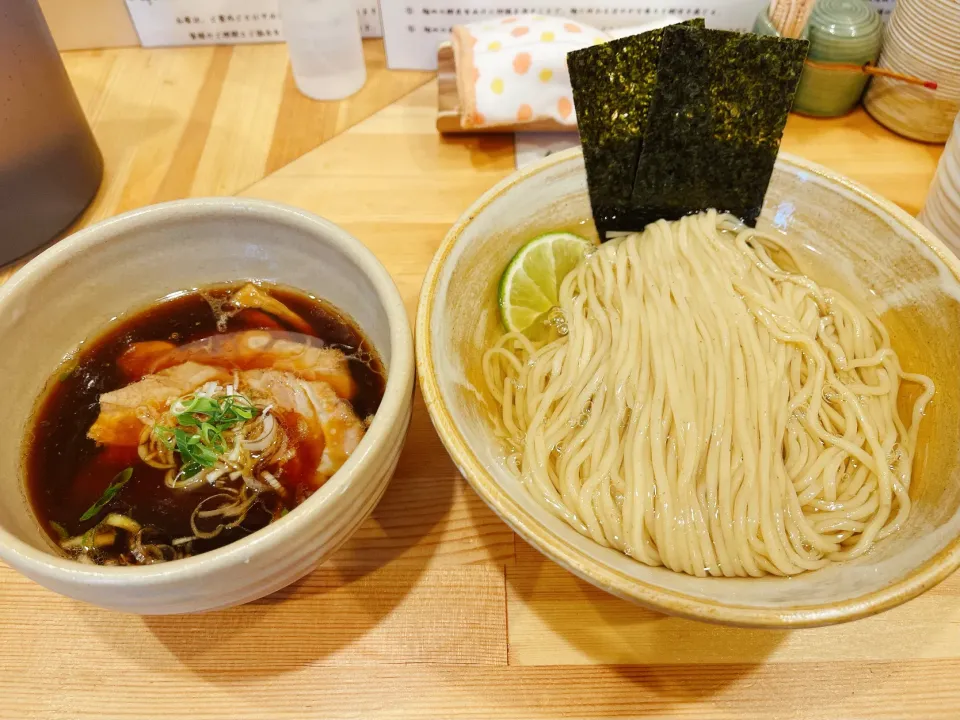 鰹昆布出汁　醤油つけ麺|中さん