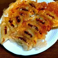 行者ニンニク入り手作り餃子!焼けました(^^)|おきょんさん