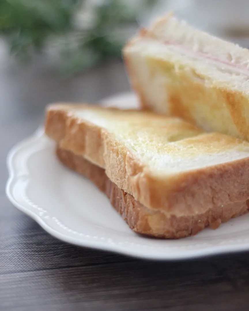 Snapdishの料理写真:ほぼビーガン♪クロックムッシュ|ちいさなしあわせキッチンさん