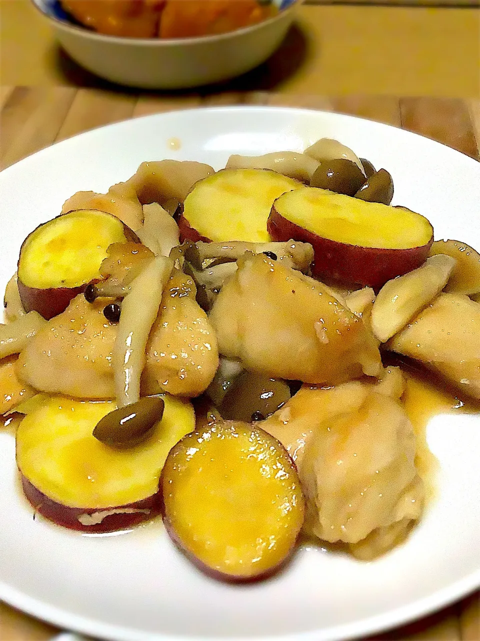 🍠鶏むね肉とホクホクさつま芋の甘酢炒め🍠😊|みずはらさん