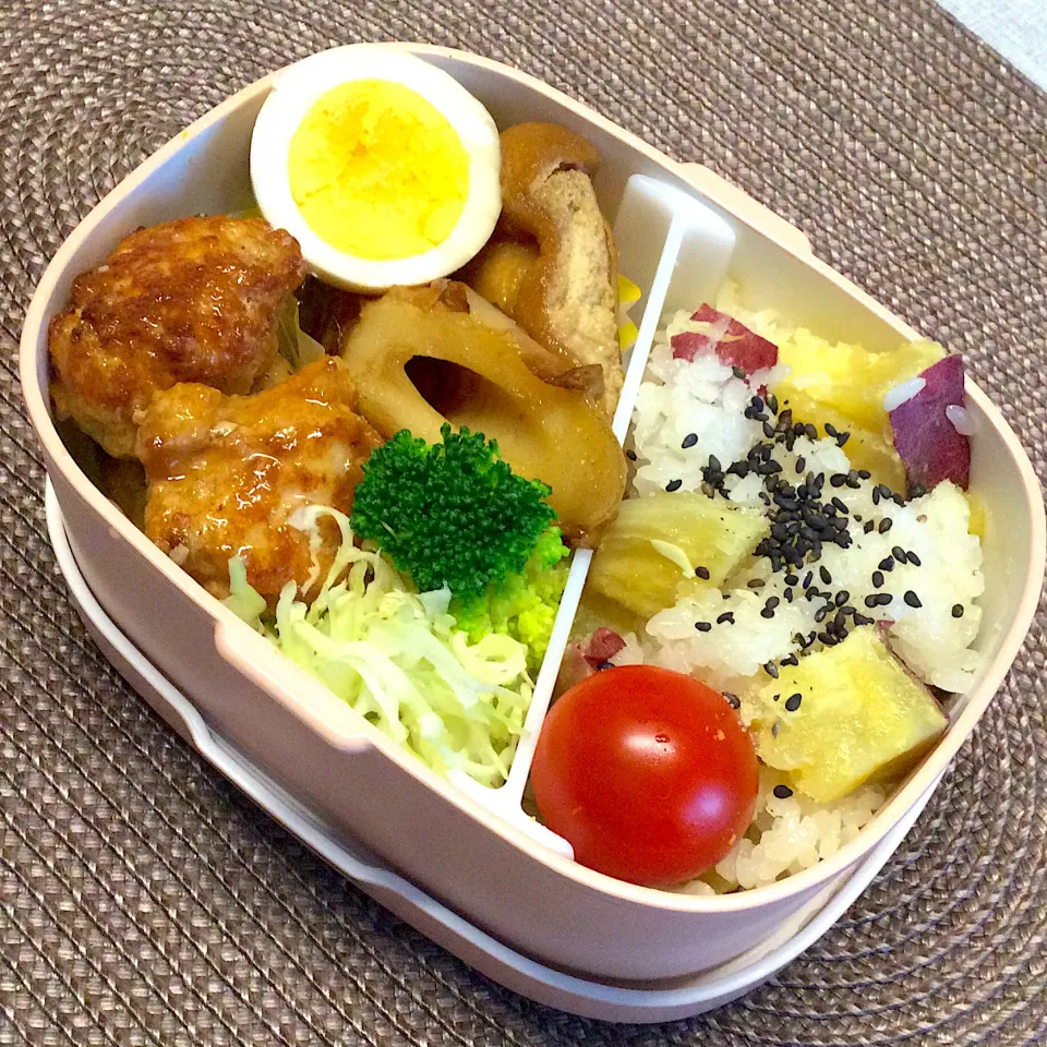 長女のJK弁当〜　肉団子、餅巾着煮物|yukoさん