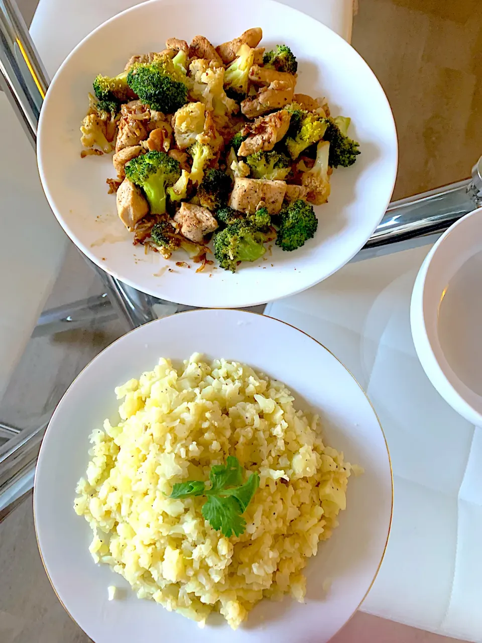 Cauliflower rice and stir fry chicken & veggies|🌺IAnneさん