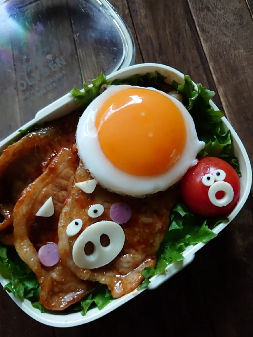 漢の…長女用🍱白飯がモリモリ食える豚の生姜焼き弁当|ᵏᵒᵘさん