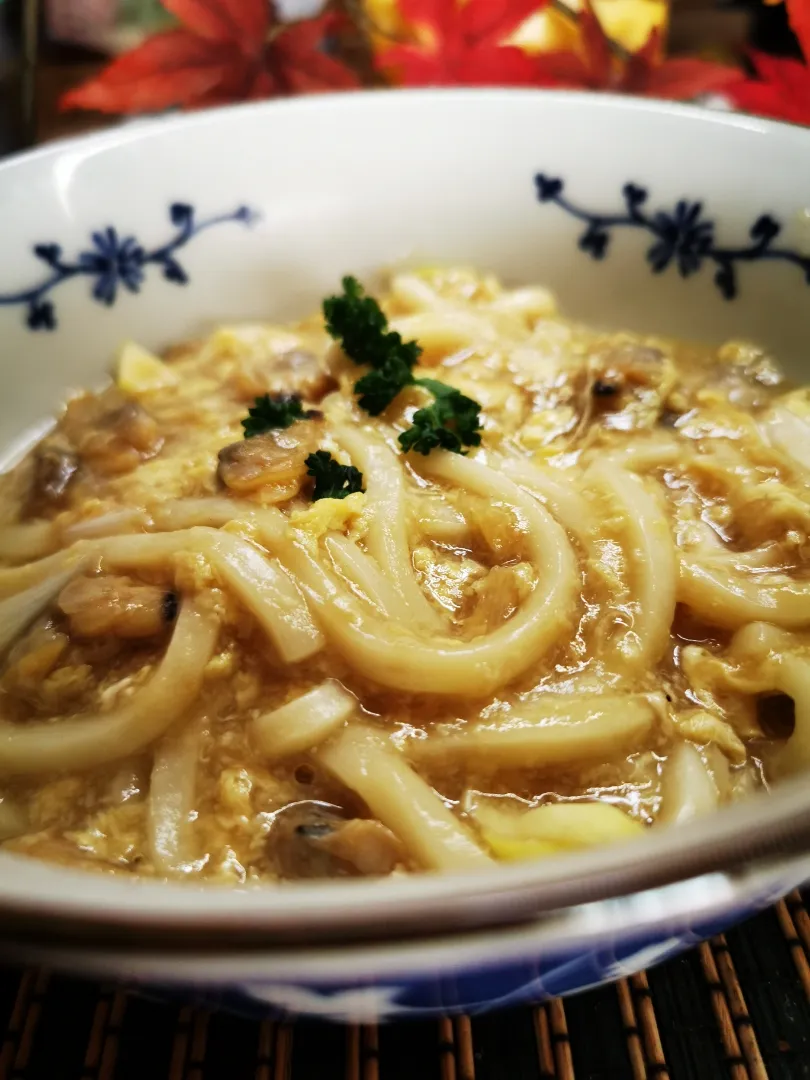 Snapdishの料理写真:ふぁとろかきたまうどん👌|ペンギンさん