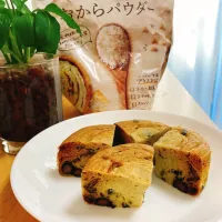 久しぶり黒豆おから蒸しパン