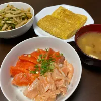 Snapdishの料理写真:サーモン丼|望さん